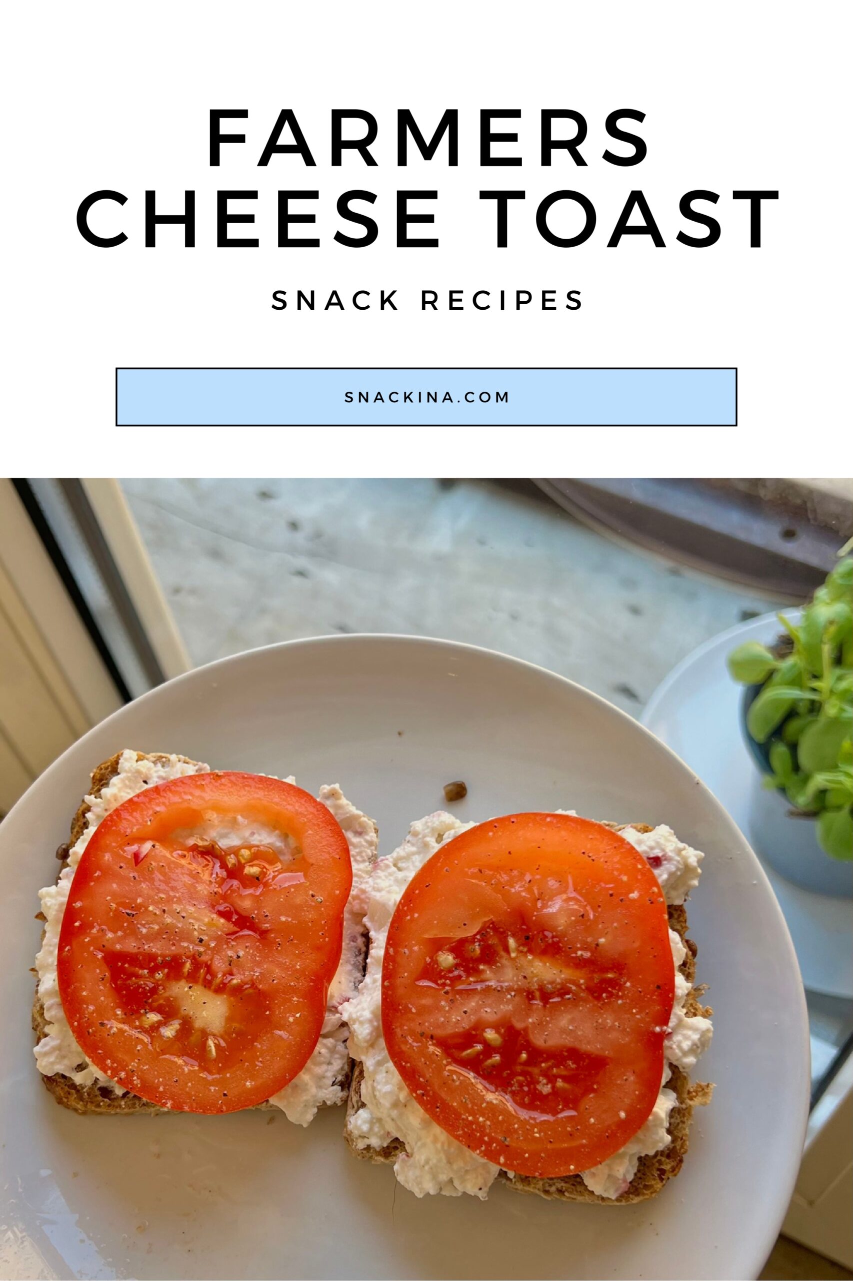 Quick and Easy Breakfast: High-Protein Toast with Farmers Cheese Spread